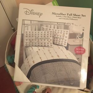 NEW! Disney Full Microfiber Sheet Set